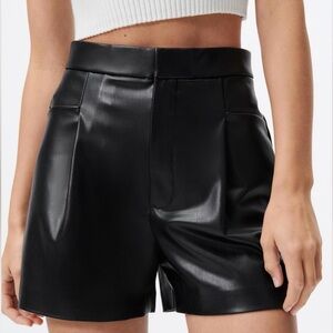 Zara Shorts |NWT Faux Leather | Black | XS